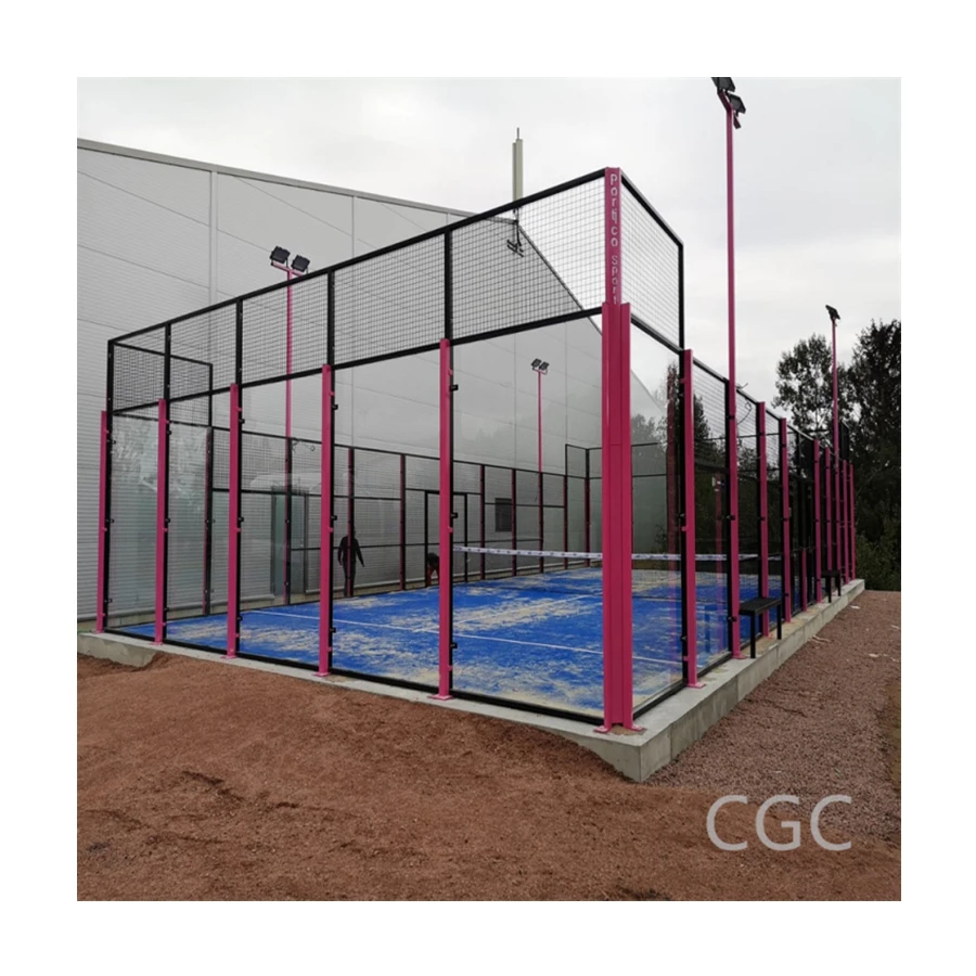 Professional custom panoramic paddle net padel tennis court tennis training