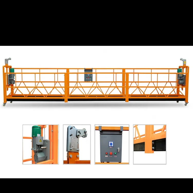 Hebei zlp630 rope electric suspension work platform gondola
