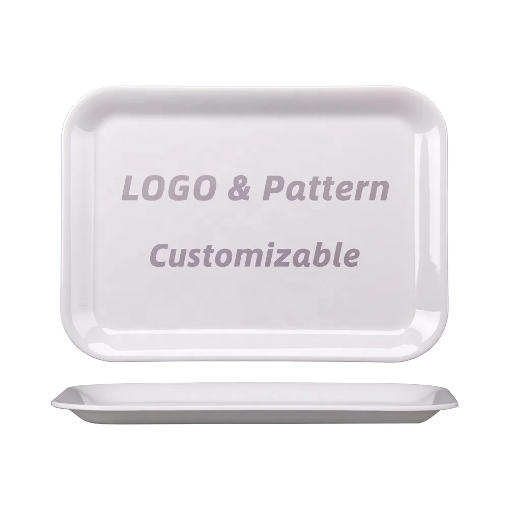 
Trade Assurance Restaurant Hotel Service Tray Cheap Plastic Fast Food Tray Melamine Food Serving Tray 
