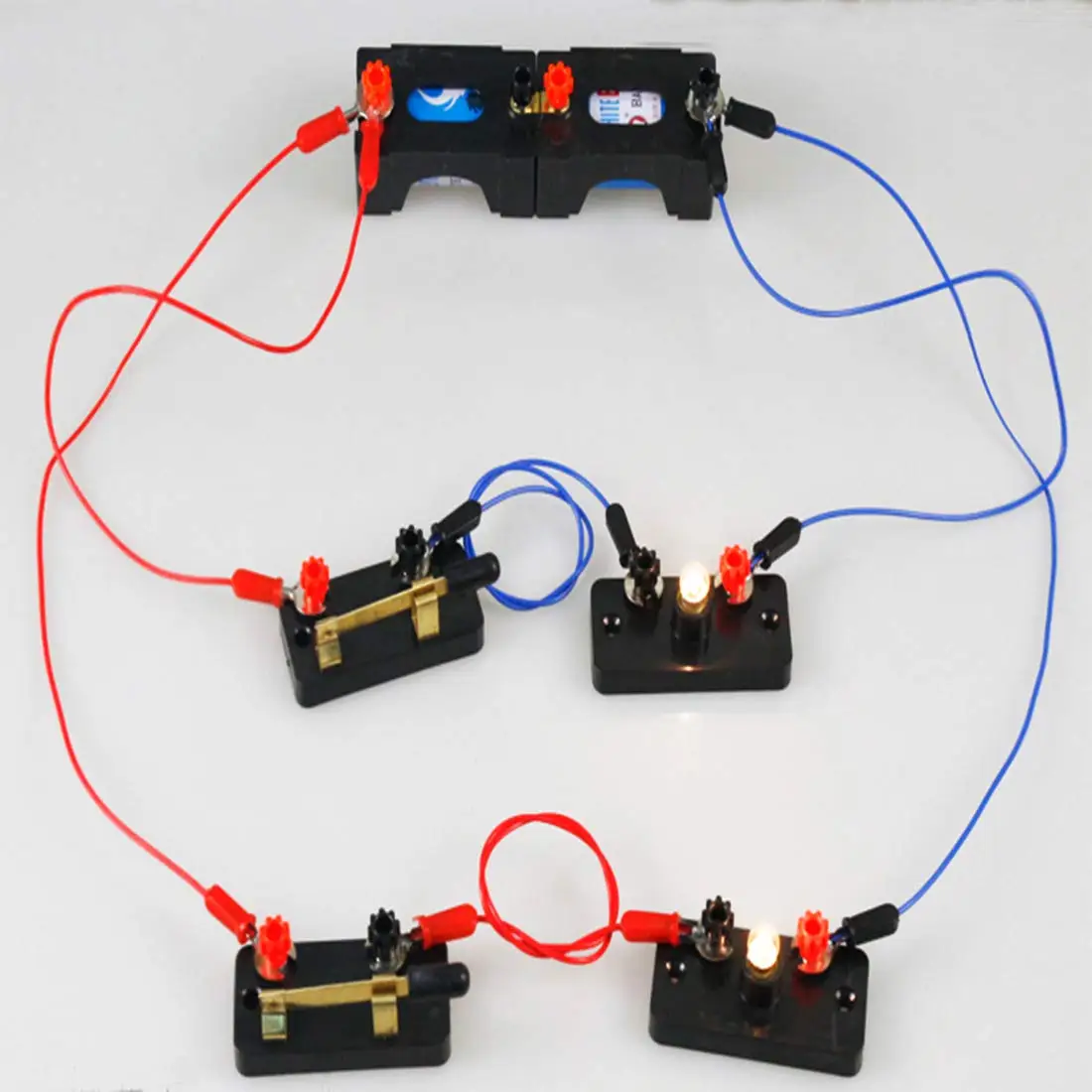 Conductor experiments student connecting wire U-type electricity laboratory equipment physics wire all-copper crocodile clips