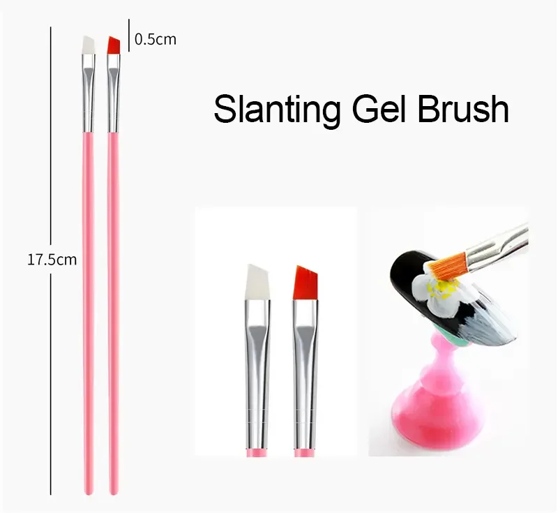 15pcs Nail Art Brush Set 4 Colors Nylon Mixing Painting Brush Tools Gel nail polish Black Fingernail Brush Manicure Supplier