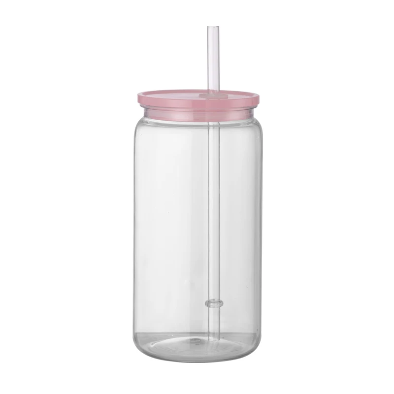 CUPPARK 16oz желе цветной пластиковый стакан ПК пивная банка с крышками соломки для UV DTF