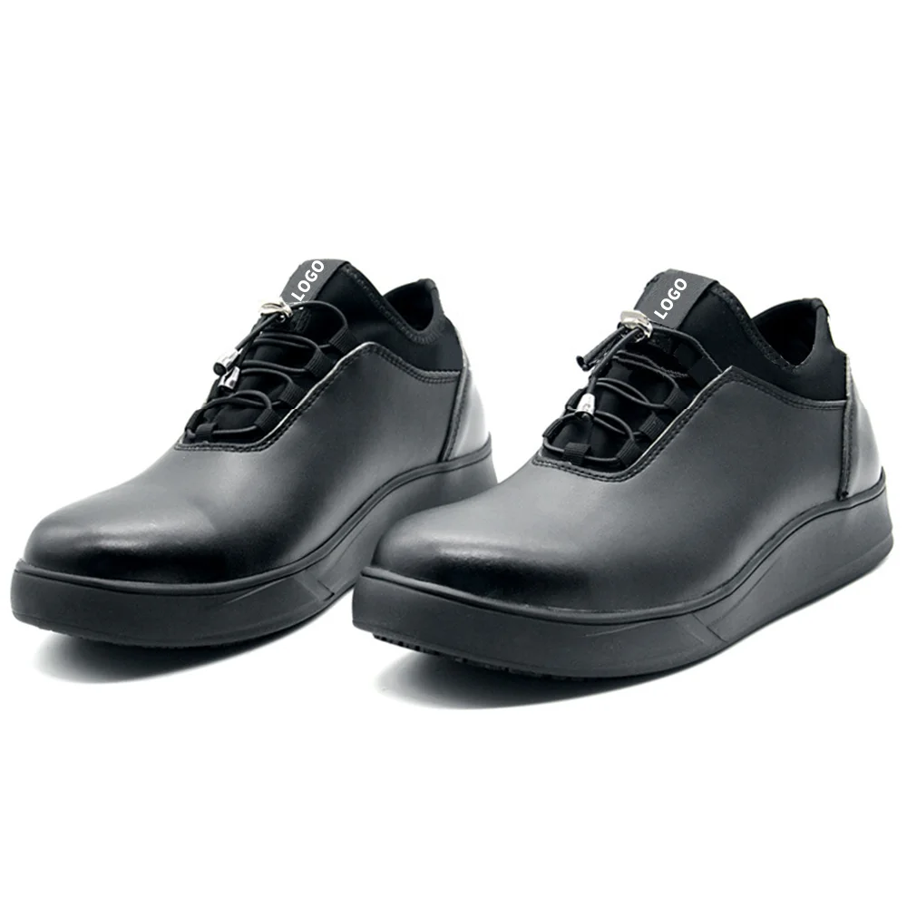 Leather Anti-slip Anti-smashing Sole Waterproof Oil Resistant chef non slip shoes kitchen shoes free shipping