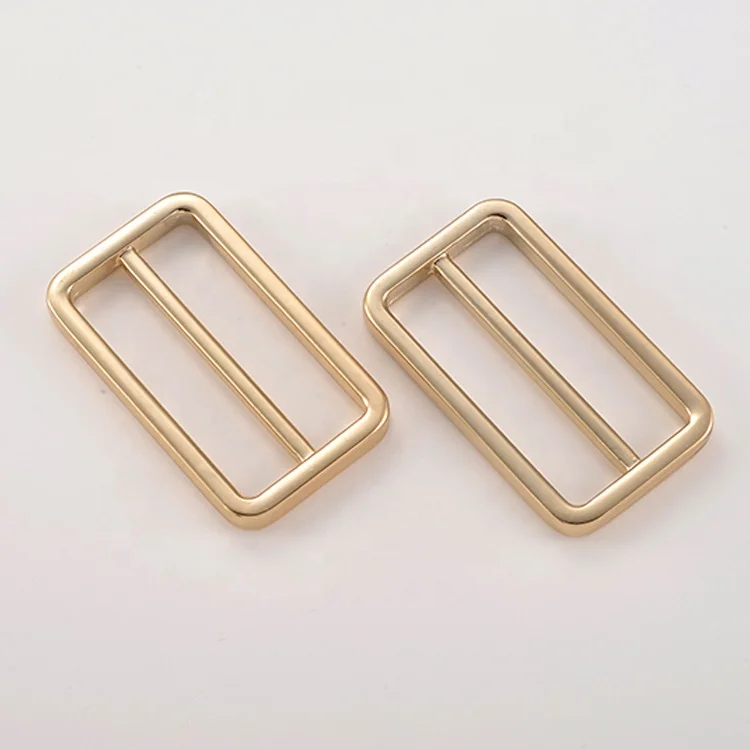 Custom Zinc alloy Slide adjuster metal buckle 38mm	Tri glide slider buckle Ribbon slider buckles