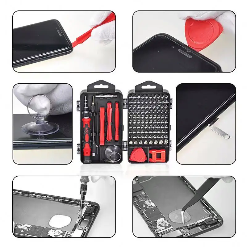 High Quality 115pcs in 1 Multifunction Precision screwdriver Bits Set For Phone Maintenance AID Tools
