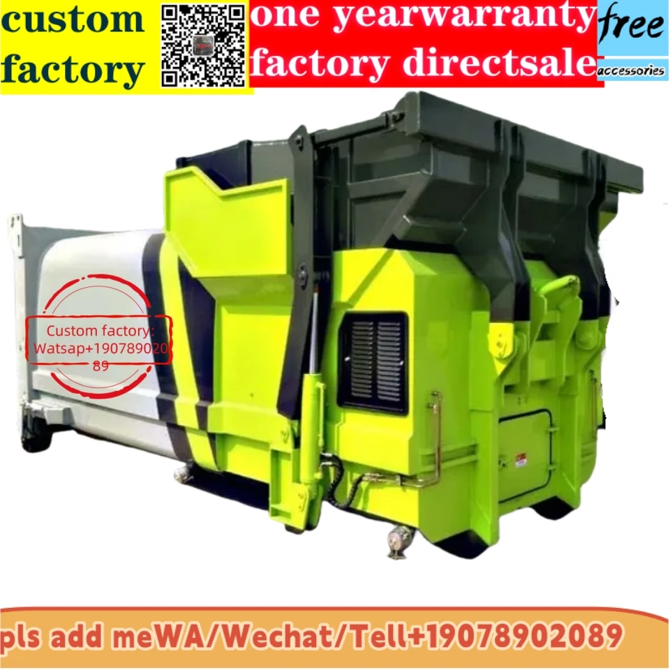 20ton Customized Mobile garbage bin compression garbage station for industrial and household waste collection and treatment