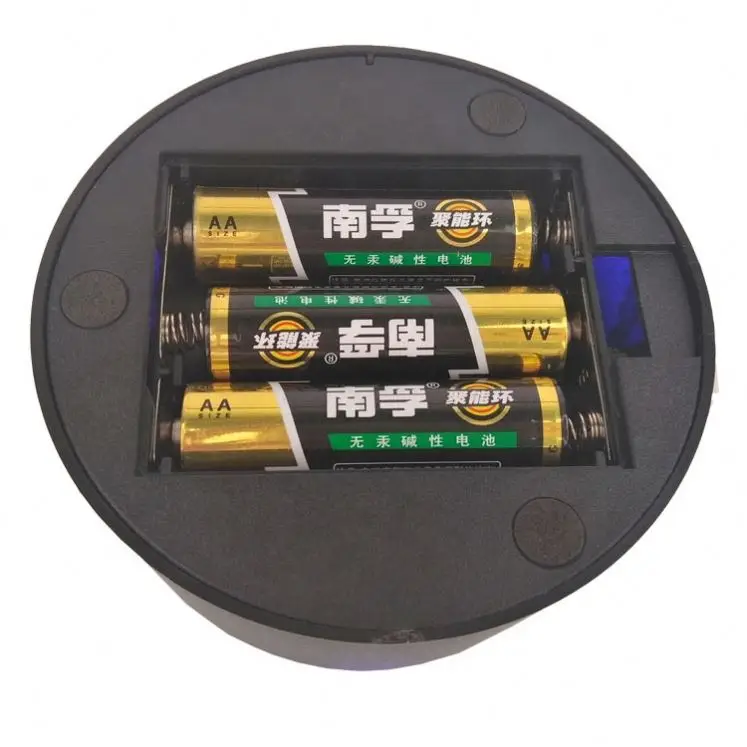 Black ABS AA Battery Powered with Remote Controller Acrylic 3D Led lamp base
