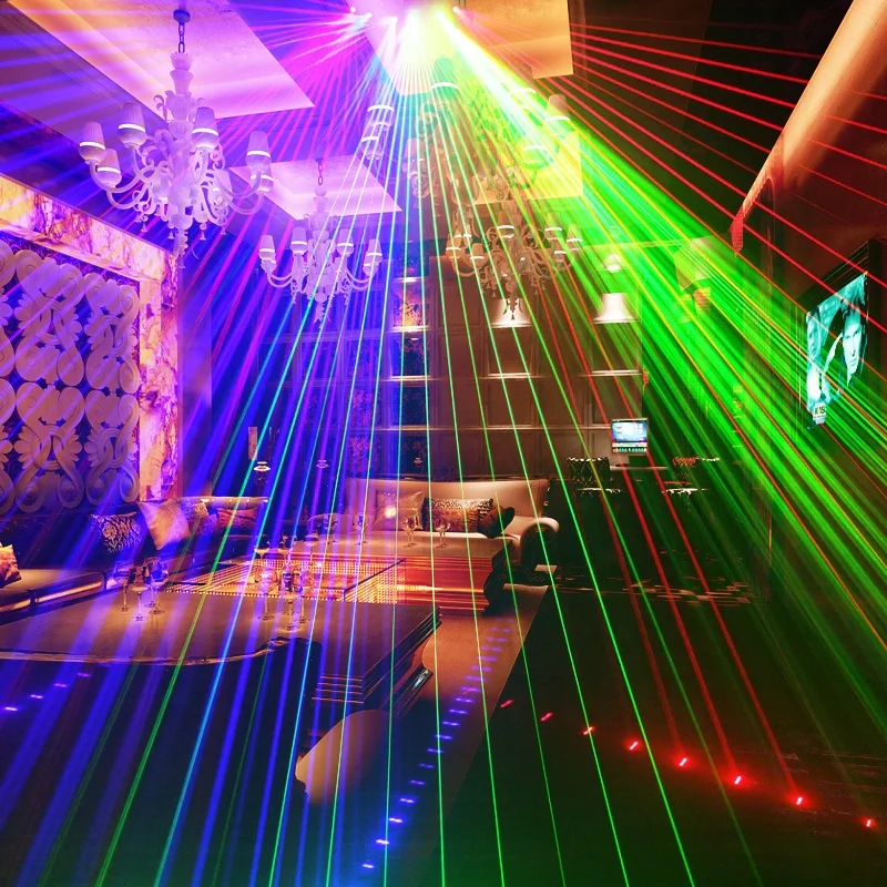 New style LED spider laser beam light projector, RGB full color DJ moving head beam light, 6 eyes beam laser stage light