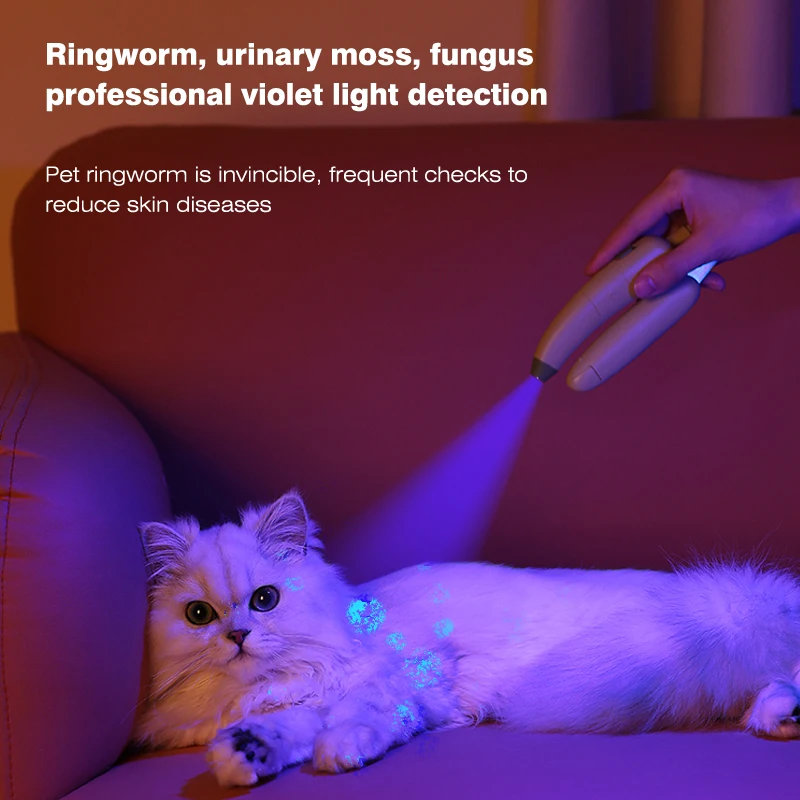 4 In 1 Purple Light Pet Nails Scissors Trimmer Electric Cutter Grooming Products Cat Dog Grinder Led Pet Nail Clippers For Dogs