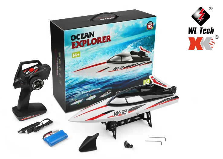 WL Toys WL912-A 2.4 GHz Large High Speed Electric Plastic Remote Control Racing Boats Toys Model for Sale New