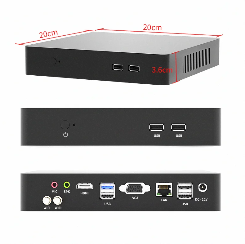 Mini PC New 11th Generation Intel Core i5 i7 4C/8T Processor Win 11 Pro Mini Computer with 2*DP 2*HD-MI 2*LAN 3*USB3.2 Type C