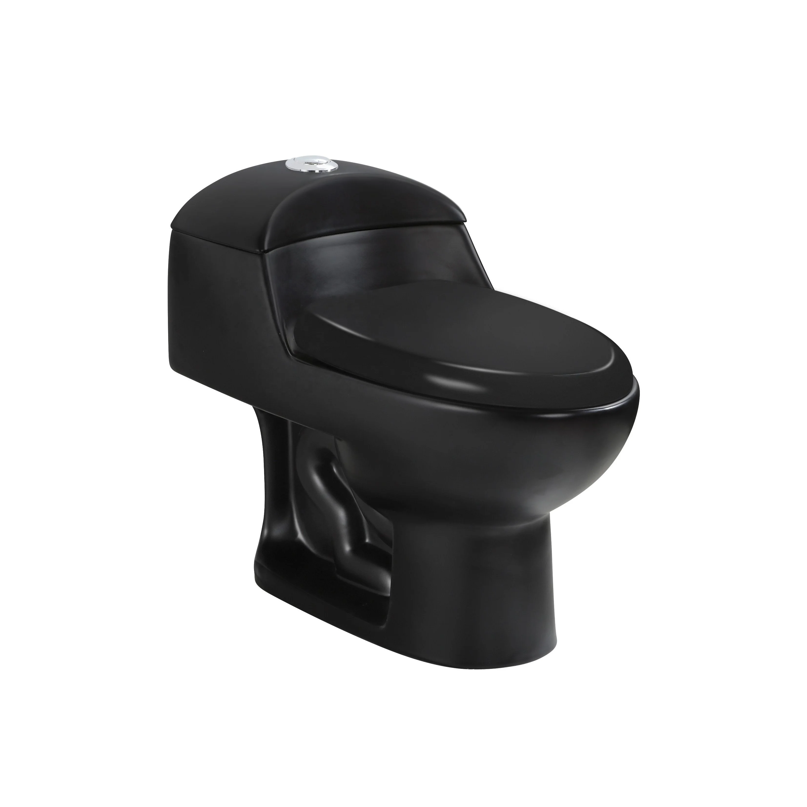 ZHONGYA Oem ODM hot sales commode factory siphonic inodoros china supply Mexico Matte black south america black toilette