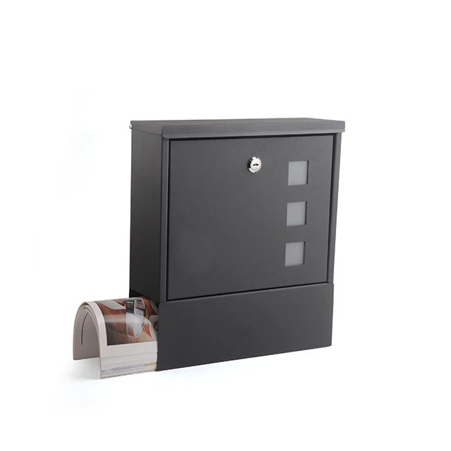 Американский почтовый ящик, горячая Распродажа, современный дизайн, черный цвет, железо с порошковым покрытием