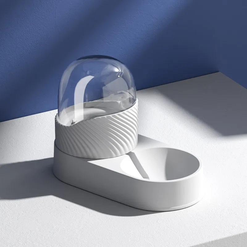 Новинка 2022, Автоматический водяной фонтан для домашних животных, миска для воды и еды для кошек и собак с большим лицом, водяной фонтан для кошек