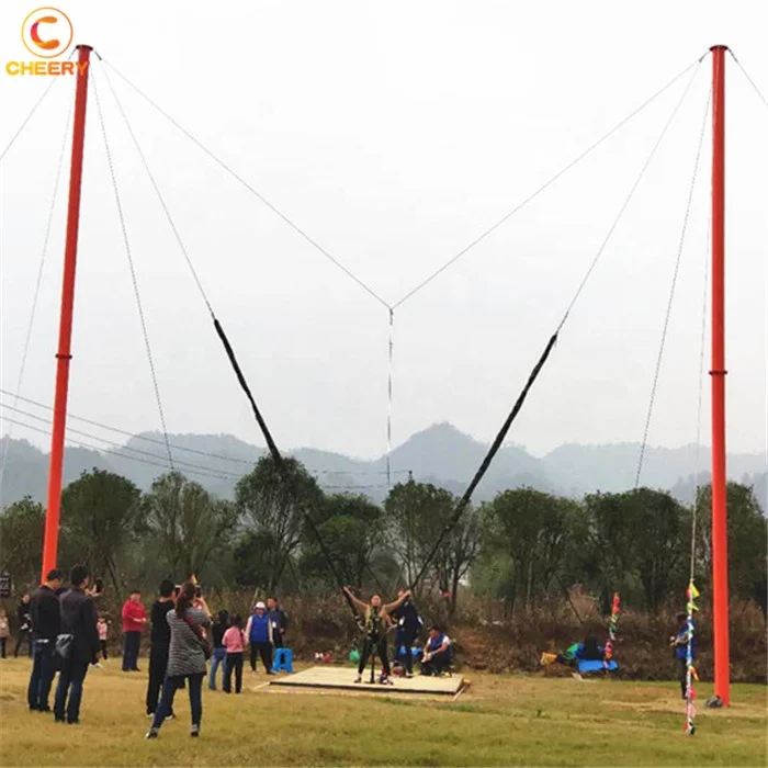 Zhengzhou Cheery аттракционы для парка развлечений фракерный путь Реверсивный bungee jump slingshot rides