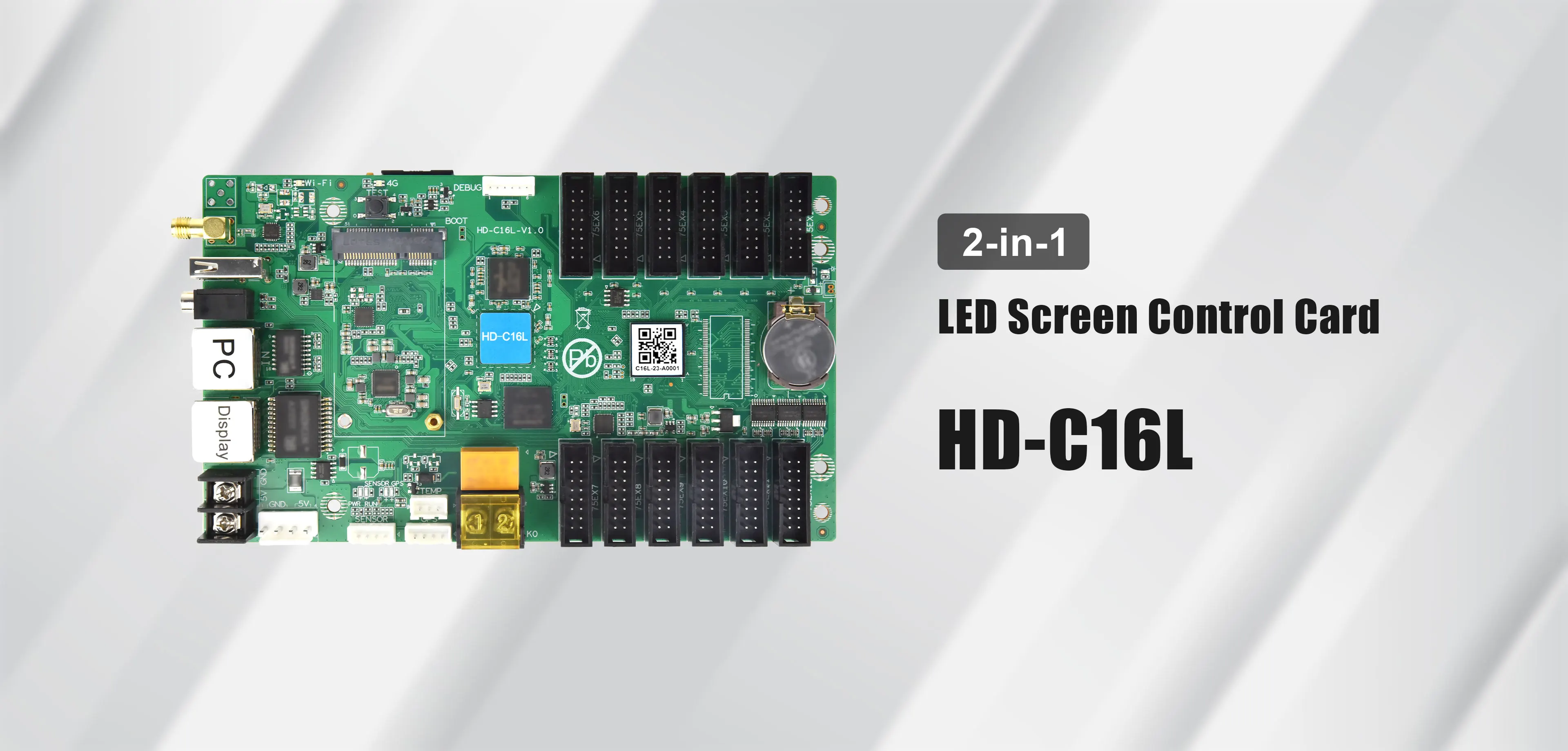 HuiDu HD-C16L led screen asynchronous Lan+USB WIFI control card Huidu HD-C16L