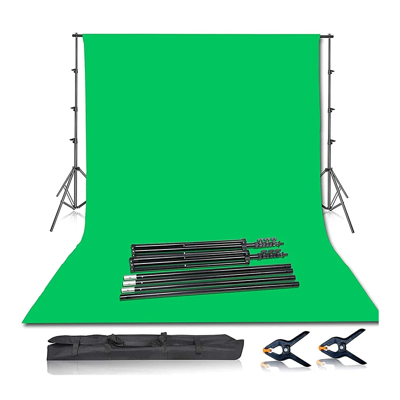 Beiyang Portable Green Screen With Stand For Photo Shoot Fliming Video