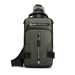 Multifunctional chest bag stylish casual one shoulder crossbody bag running hiking sport cycling outdoor waist bag