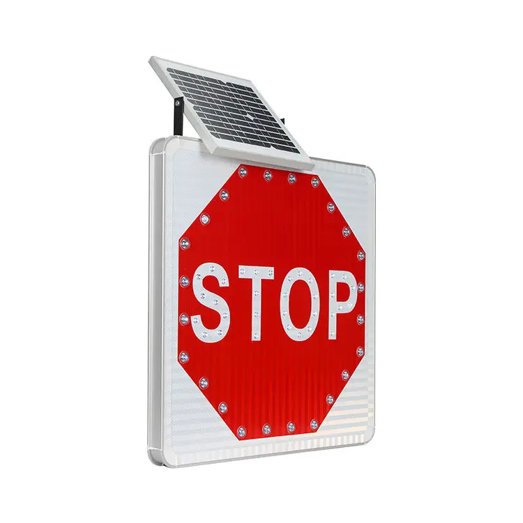 Different colors yellow solar led car triangle warning traffic control signs various shapes warning traffic signs