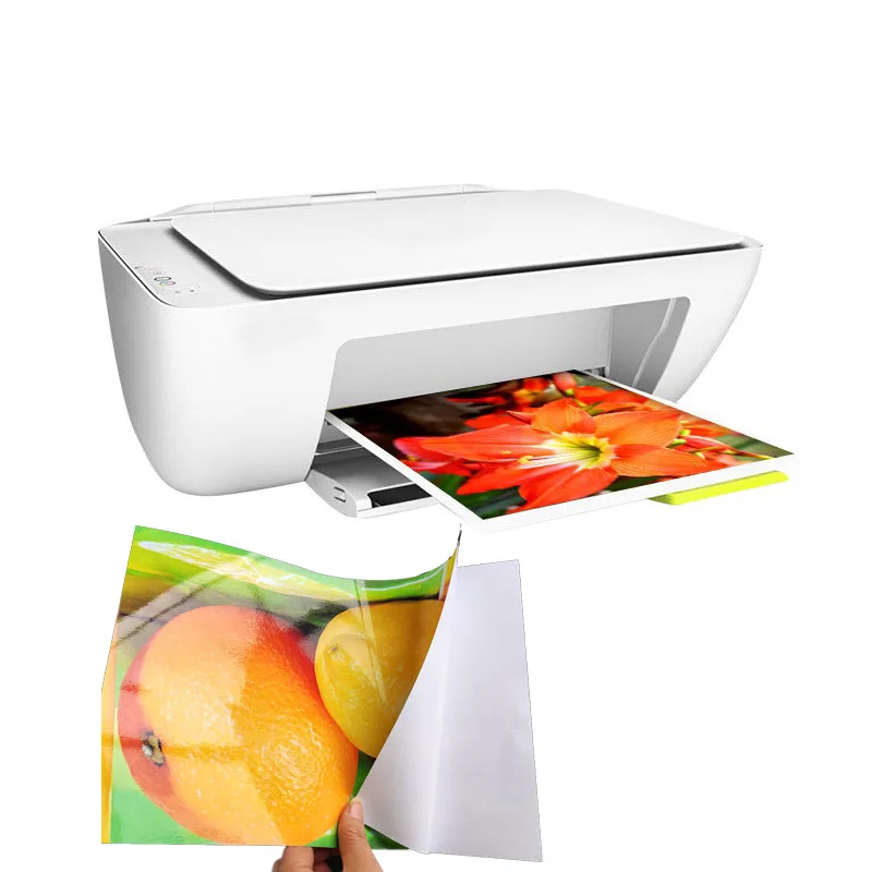 8.5x11 Inches Inkjet Printer Glossy Adhesive Photo Paper