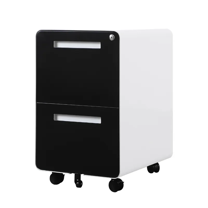 Office furniture Equipment metal mobile file cabinet steel mobile pedestal cabinet with security lock under desk filing cabinet
