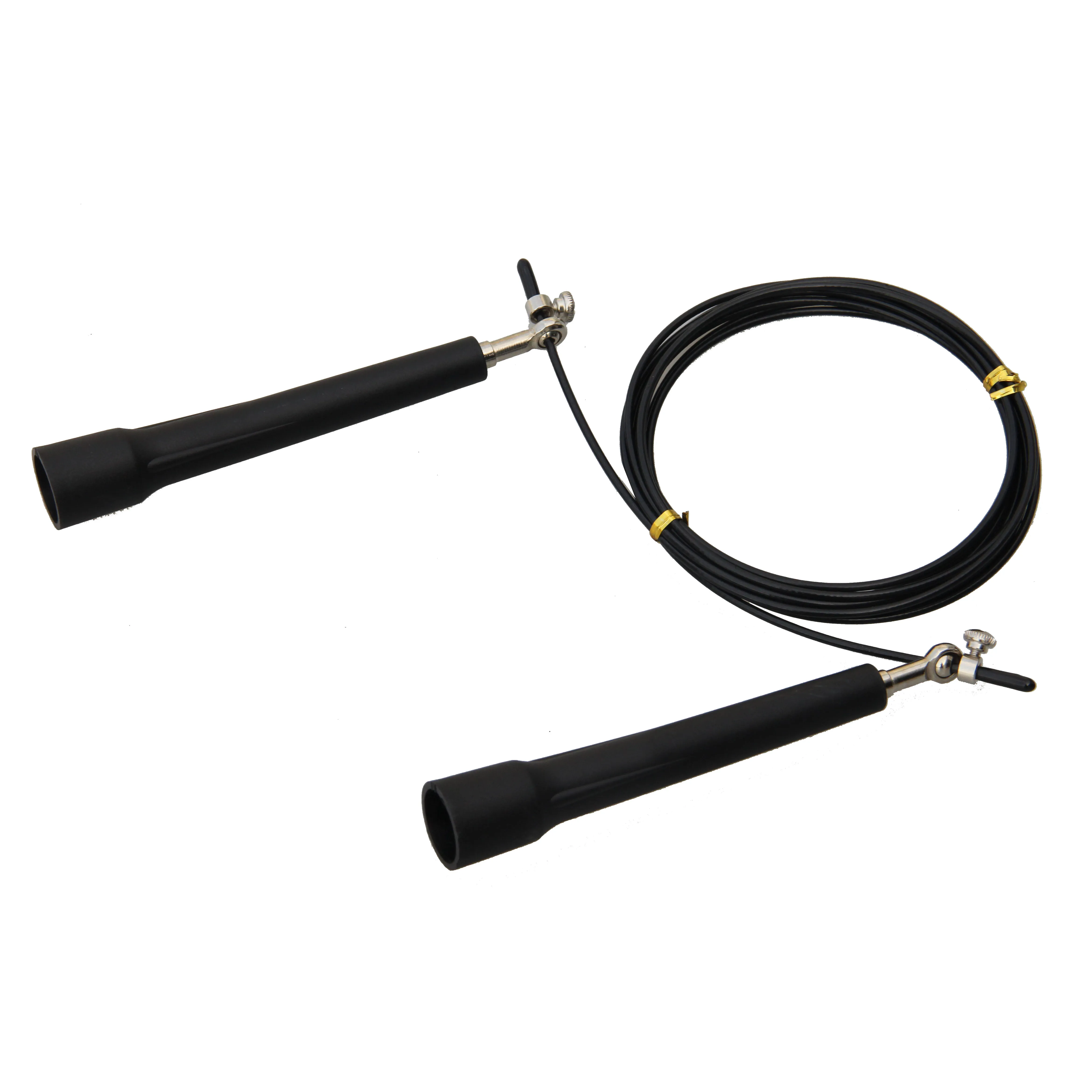Professional wholesale heavy duty adjustable bearing springseil movement weighted speed pvc steel wire skipping rope