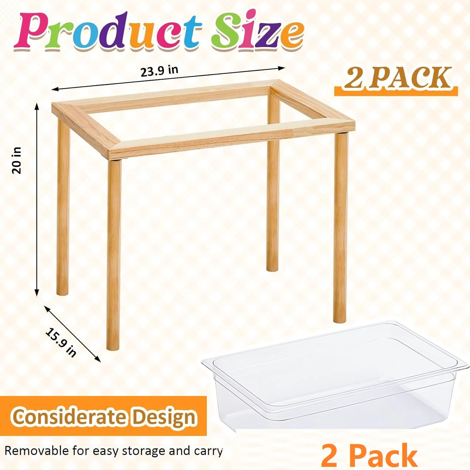 YUCI OEM Sensory Foldable Wood Sand Activity Table Custom Logo Perfect Gift for Kids Toddlers Classroom Preschool Play