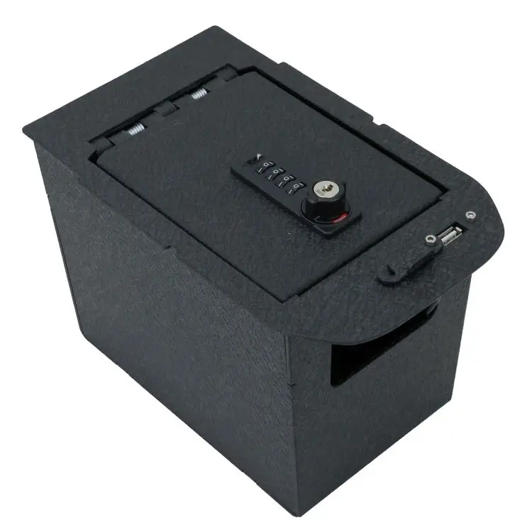 Tuojue console safe number lock box Compatible with Toyota RAV4 2021 Console storage box gun safe car console vault