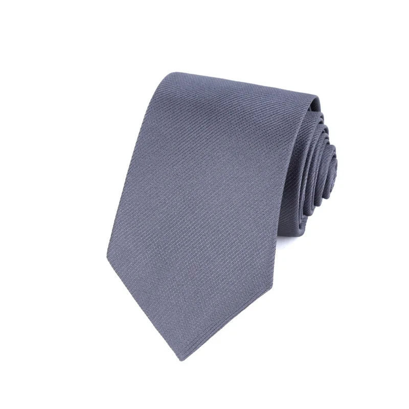 
Fashion Style Business Custom Solid Color Slim 100% Silk Men NeckTie 