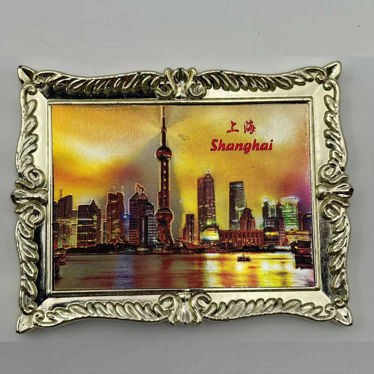 3d aluminium paper blank photo frame acrylic fridge magnet suvenir