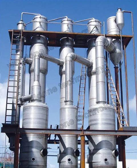 concentrated juice Three Effect Fall Film Evaporator