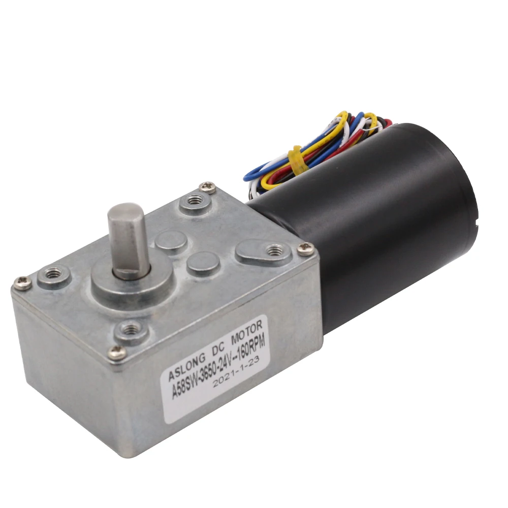 A58-3650  Professional Manufacturer Brushless Worm Gear Motor 12v PMDC Brushed Motor Permanent Magnet IE 2 for home appliance