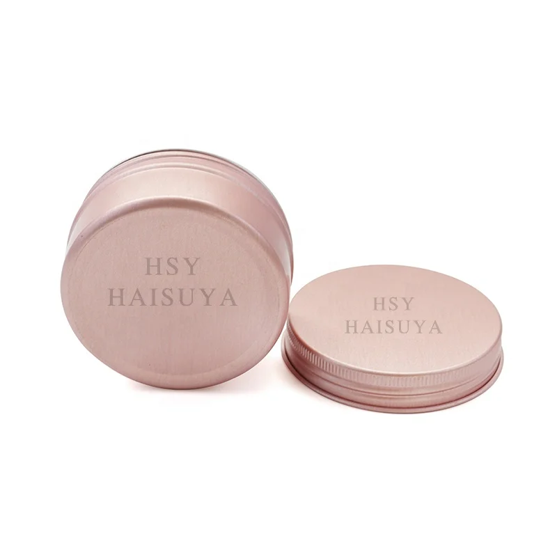 Wholesale Custom Refillable Empty Cookie Packaging Pink Round Aluminum Cans For Cake