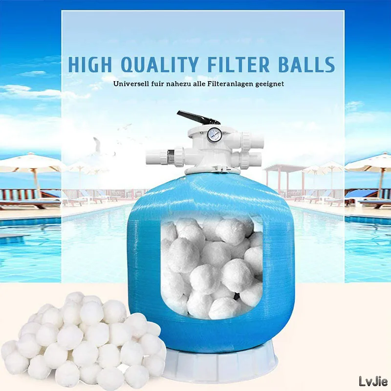 Pool Filterball Sand Replacement Polyester Eco-Friendly Aqua Fiber Ball Pool Filter Cleaning Ball