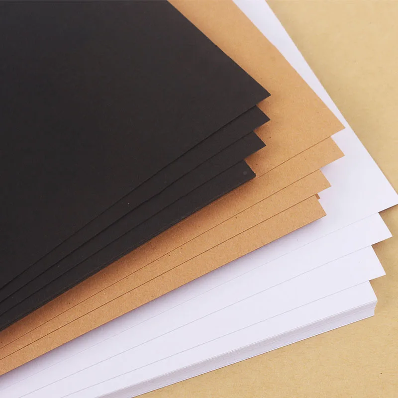 250gsm 300 Gsm Kraft Board Paper White Black Brown Kraft Cardboard Craft Paper Sheets