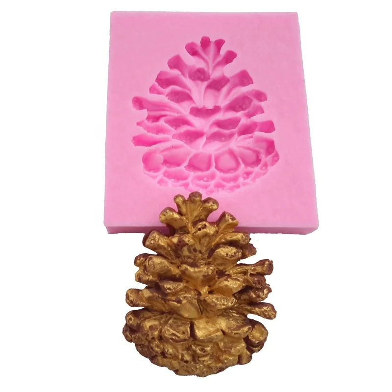 3D Lovely Lacebark Pine Plant Shape Cake Decorating Tools Baking Mold Fondant Silicone Mold