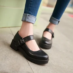 Children Kids Black to School Casual Shoes Uniform Mary Jane With Classic Round lightweight Girls School Shoes