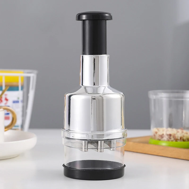 Multifunction hand press food cutter garlic onion nuts grinder mincer kitchen accessories manual fruit vegetable chopper