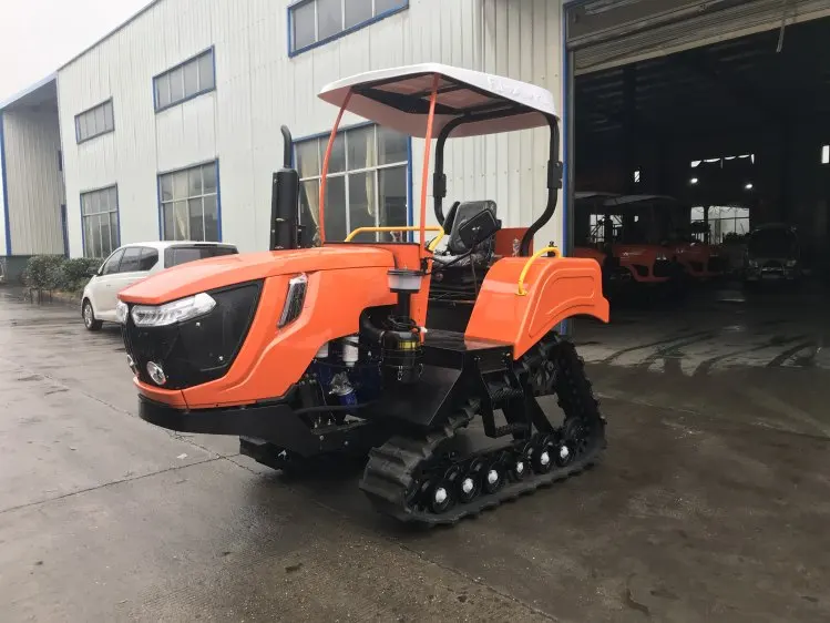 India Indonesia Thailand Vietnam Malaysia paddy / rice field use 50hp 80hp mini farm crawler tractor YTO rubber crawler tractor
