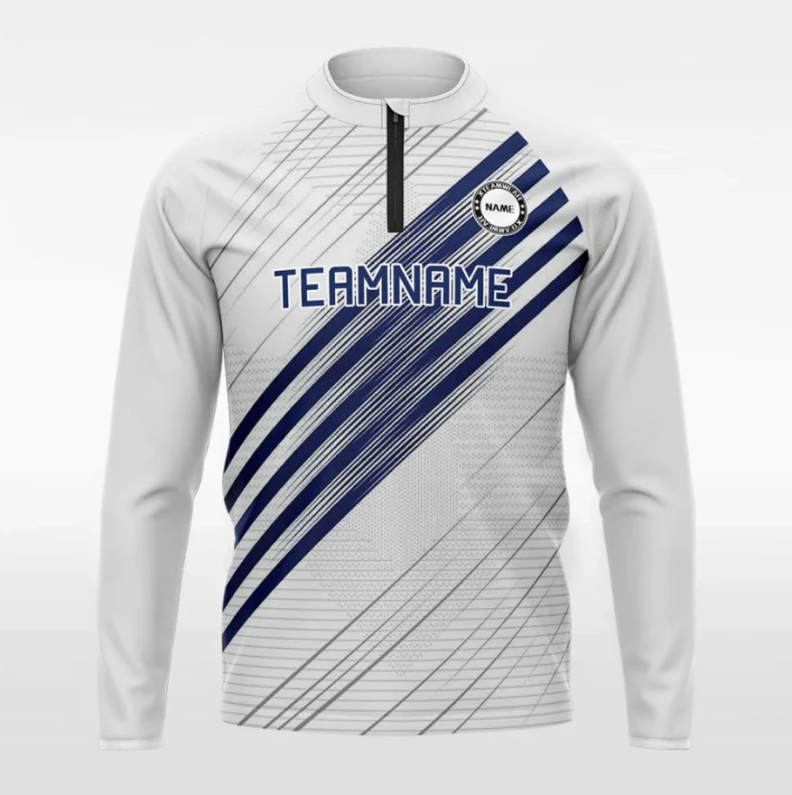 BETA Youth Blank Tracksuit Soccer Training Suit Football Jacket Outdoor Jogging Running Set 1/4 Quarter Zip Pullover Shirt