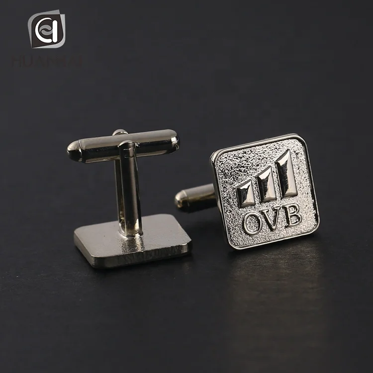customized black nickel plated metal cute character logo enamel brass personalised cufflinks
