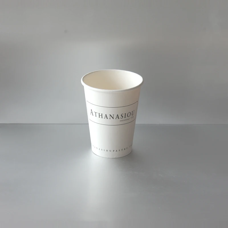 12oz Disposable Custom Printed Single Wall Paper Cup Coffee