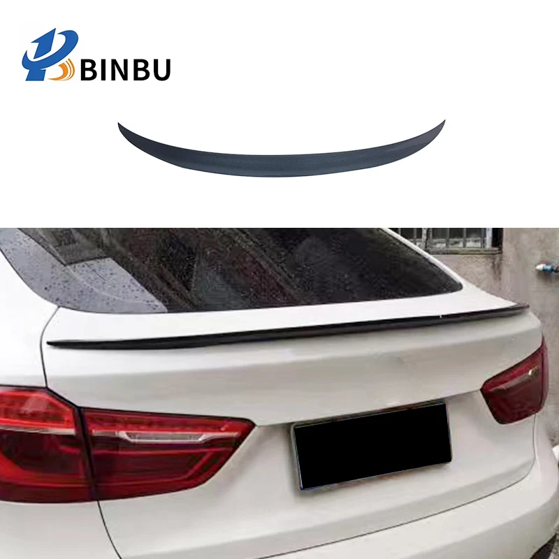 Для BMW X6 F16 задний спойлер из углеродного волокна 3K twill MP style P Refit Kit