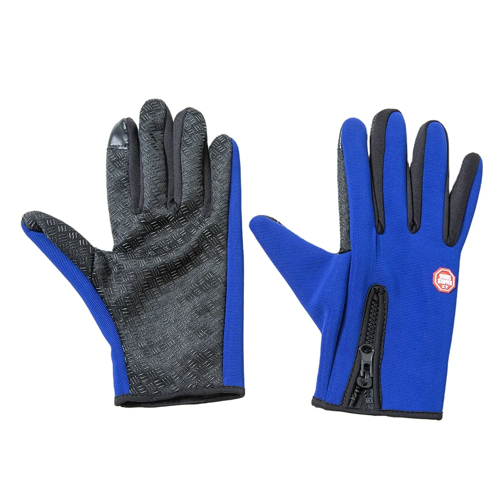 Зимние перчатки унисекс, теплые флисовые ветрозащитные водонепроницаемые уличные теплые спортивные перчатки для сенсорных экранов