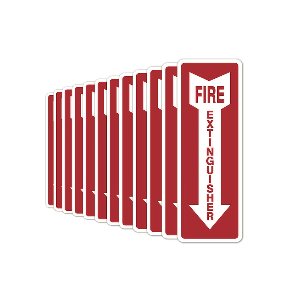 Фотолюминесцентный алюминиевый предупреждающий Огнетушитель пожаротушения знак стрелка