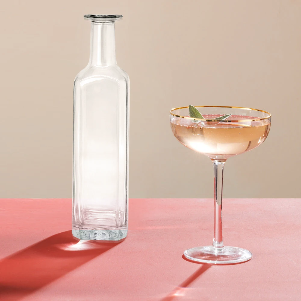 Оптовая продажа 750 мл 100 винная бутылка для виски водки ликера текилы Botellas De Vidrio Para Licor производитель стеклянных бутылок