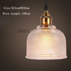 Vintage Stained Glass Pendant Light Fixtures Loft Decor Industrial Lamp Kitchen Hanging Lamps Living Room Led Pendant Lights E27