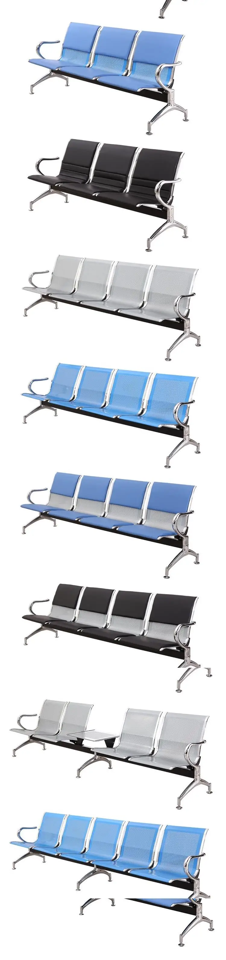Not expensive 5 seater half  PVC cushion   airport school public   waiting chair