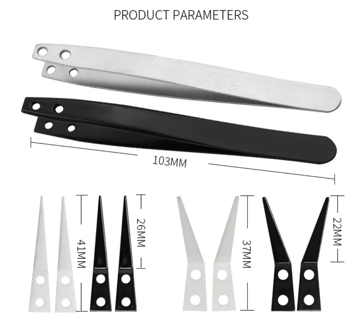 Anti Static Tweezers Stainless Steel Straight Tweezers for Electronics Cell Phone PCB SMD Repair Tool