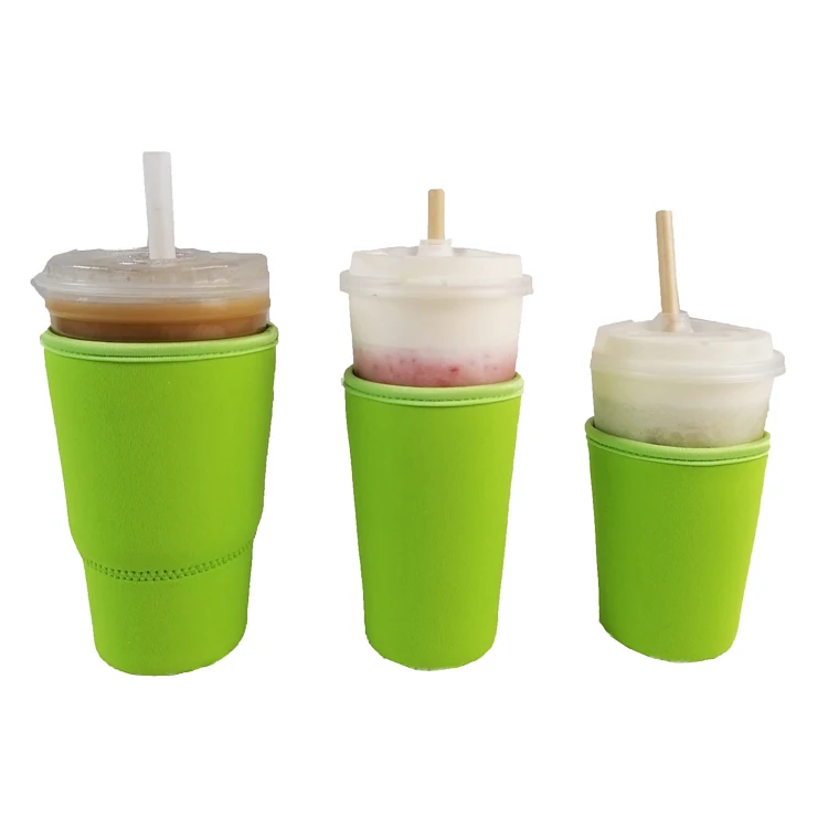 Wholesale Price Reusable Neoprene Insulator Sleeve Coffee Cup Cover for Iced Coffee Cups Cold Drinks